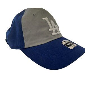 Los Angeles Dodgers Hat‎ Cap Strap Back Blue Gray Baseball Logo MLB Mens